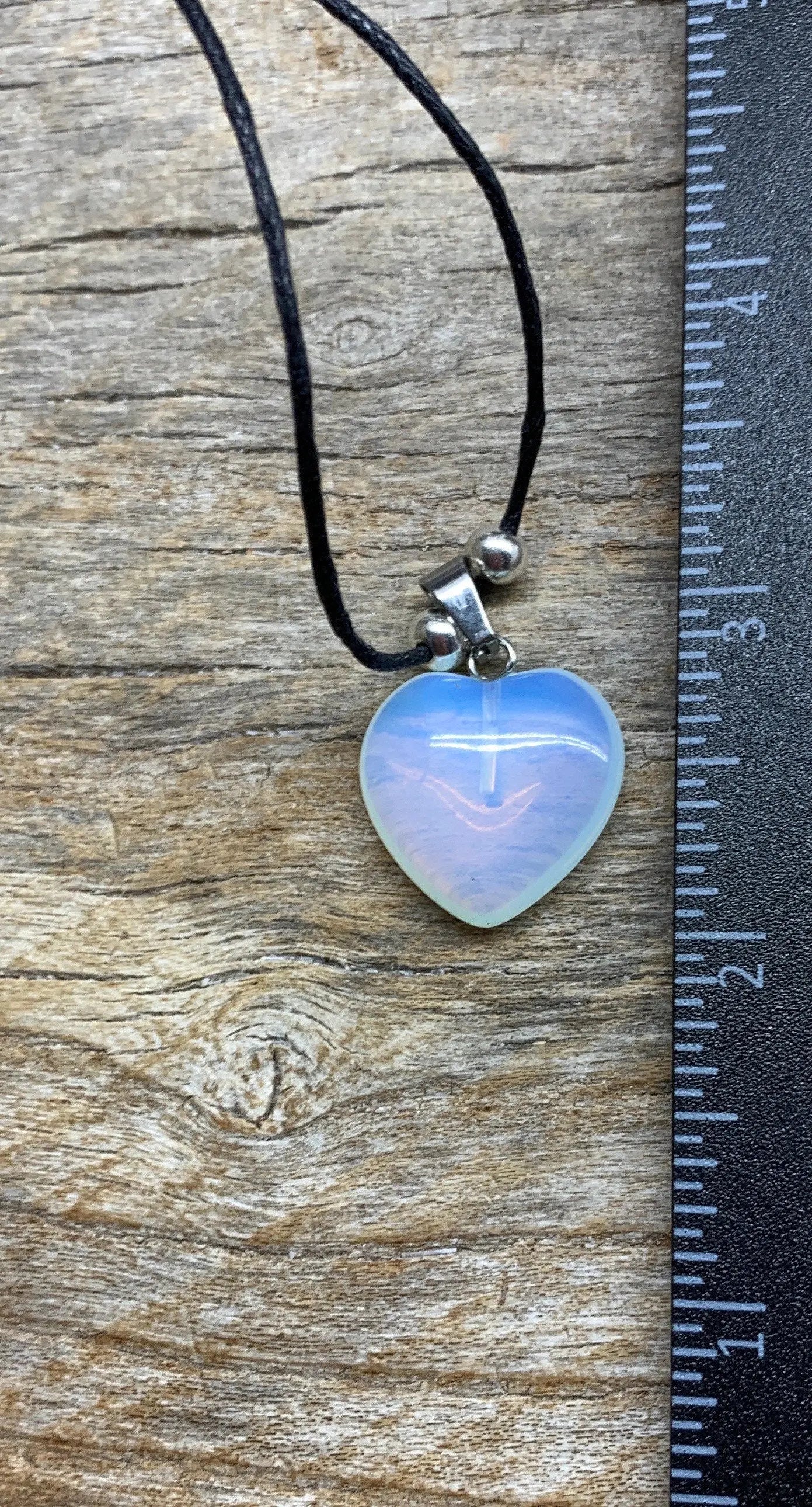 Opalite Heart Necklace NCK-1192 Shop Wholesale Crystals