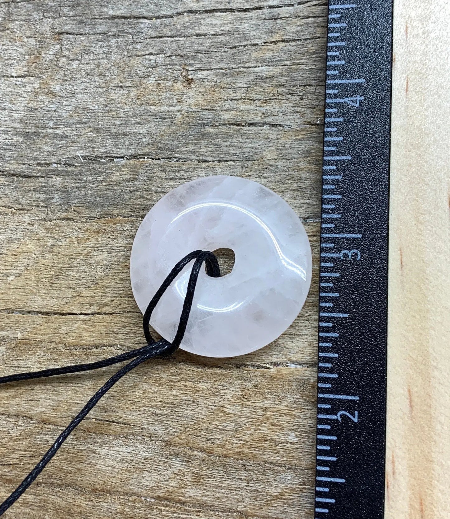 Rose Quartz PI Stone Necklace HIT-0584 30mm Shop Wholesale Crystals