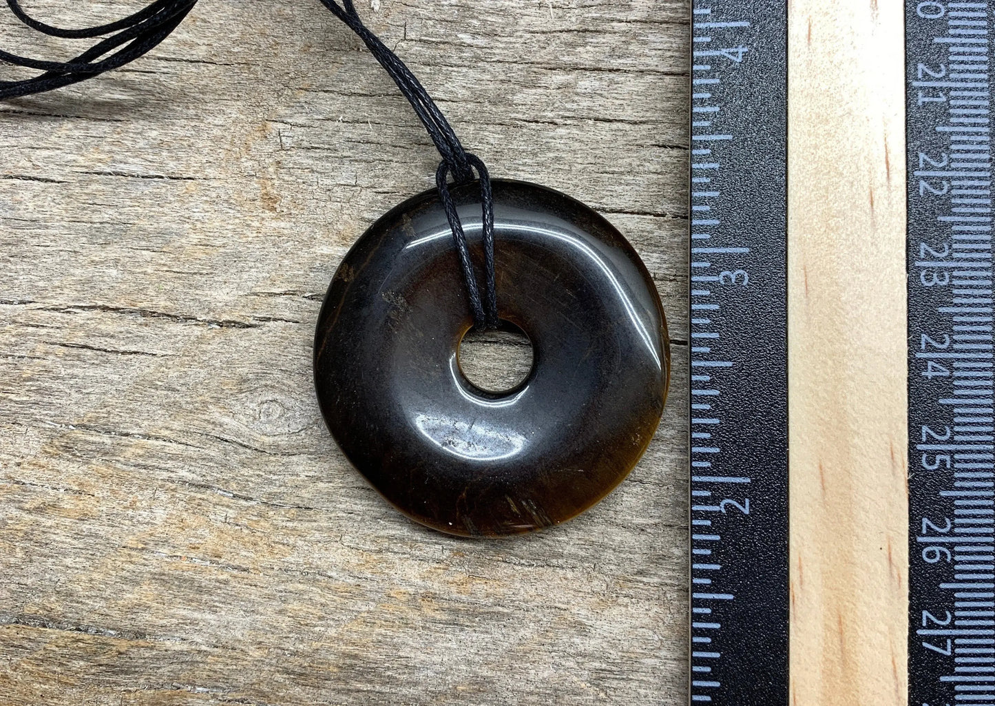 Tiger Eye Pi Stone Necklace HOT-0604 40mm Shop Wholesale Crystals