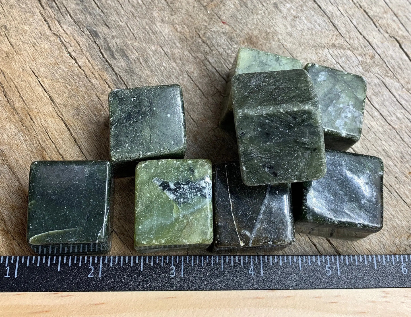 Nephrite Jade Cubes 0733 - 7/8”- 1 1/4” Shop Wholesale Crystals