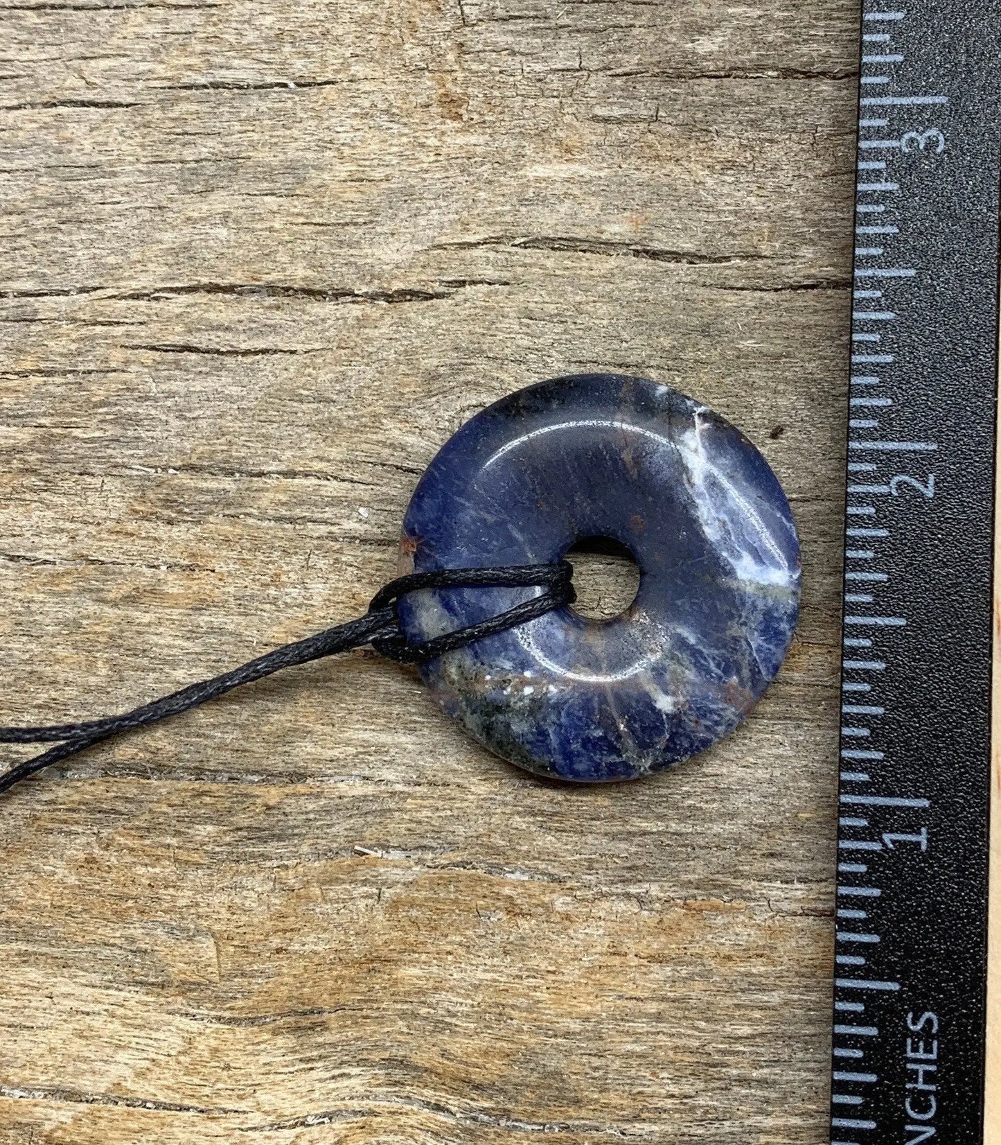 Sodalite Pi Stone Necklace 30mm HIT-0606 Shop Wholesale Crystals
