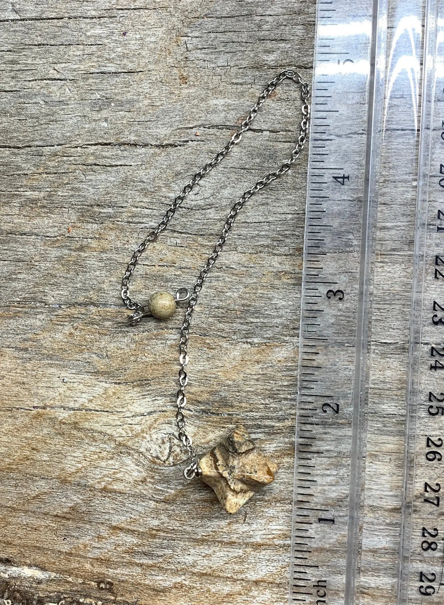 Picture Jasper Merkaba Pendulum PND-0033 Shop Wholesale Crystals