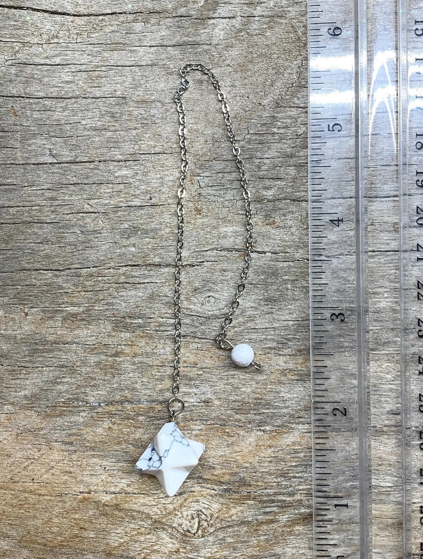 Howlite Merkaba Pendulum PND-0035 Shop Wholesale Crystals