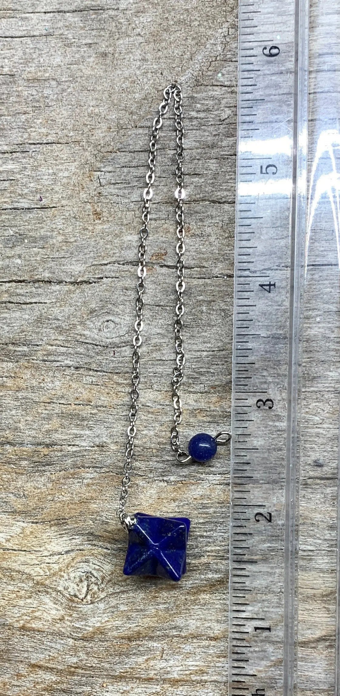 Lapis Lazuli Merkaba Pendulum PND-0024 Shop Wholesale Crystals