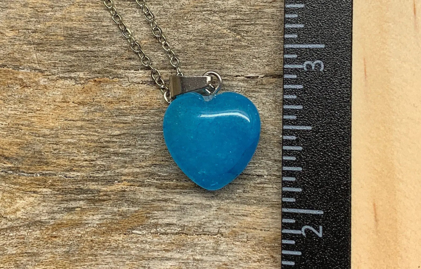 Blue Quartz Heart Necklace NCK-1181 Shop Wholesale Crystals