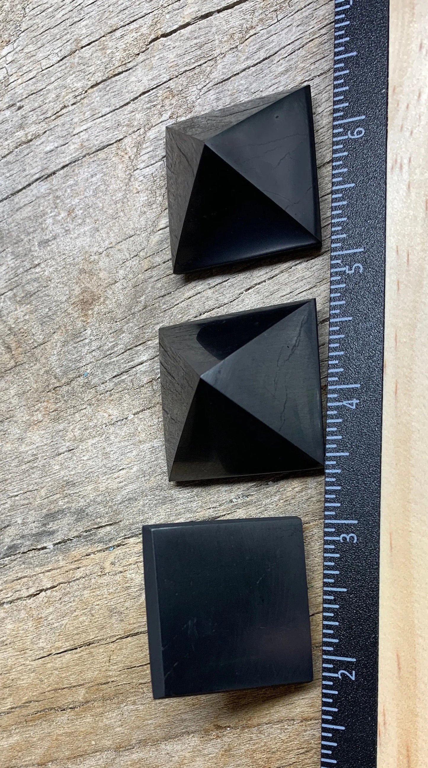 Shungite Pyramid 1555 (Approx. 1 1/2”) Shop Wholesale Crystals
