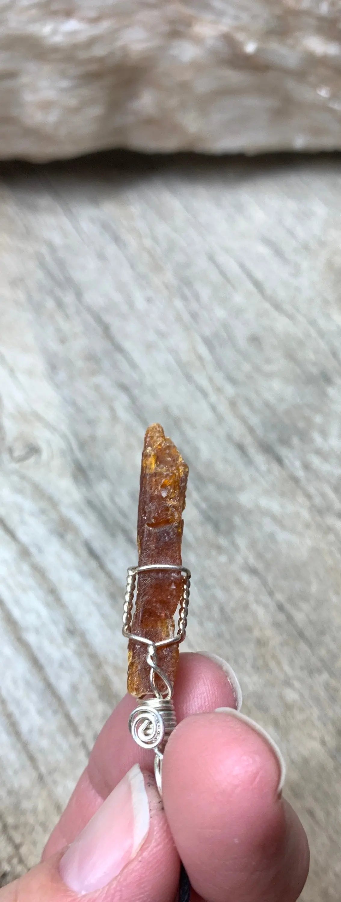 Red Kyanite Hand Made, Beautiful, Wire Wrapped Necklace NCK-0567 Shop Wholesale Crystals