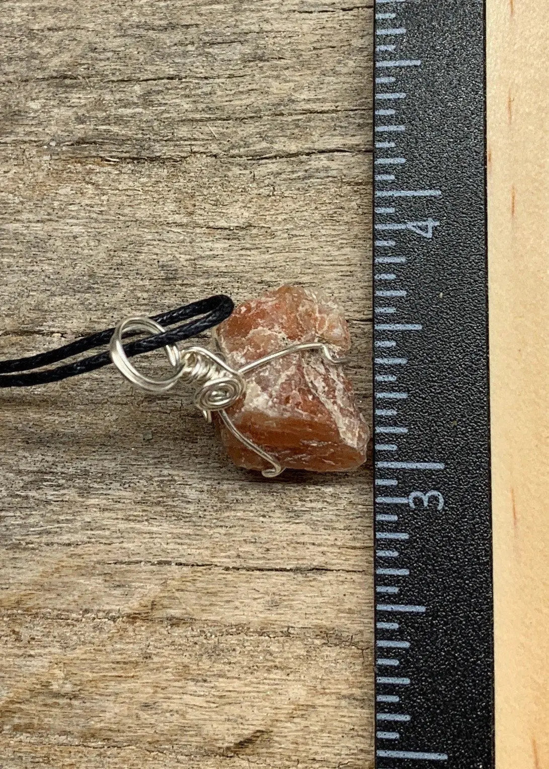 Sunstone Necklace, Wire Wrapped, Hand Made, Joyful Stone, Gift Item NCK-0152 Shop Wholesale Crystals