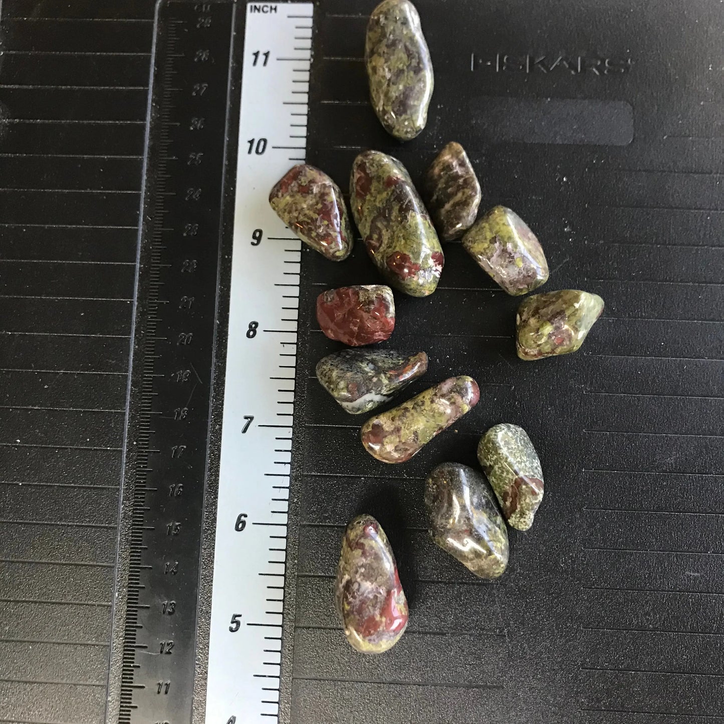 Dragon's Blood Jasper Tumbled Stone (Approx. 3/4" - 1 1/4") BIN-1285 Polished Stone, for Wire Wrapping or Crystal Grid Supply Shop Wholesale Crystals