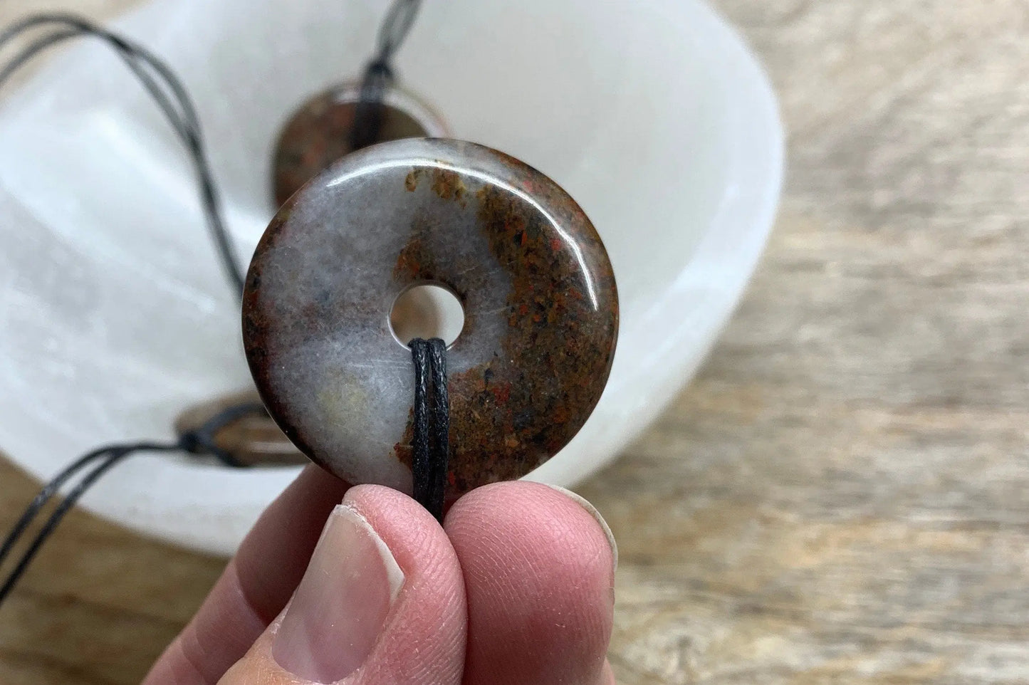Snakeskin Jasper Pi Necklace NCK-1920 30mm Shop Wholesale Crystals