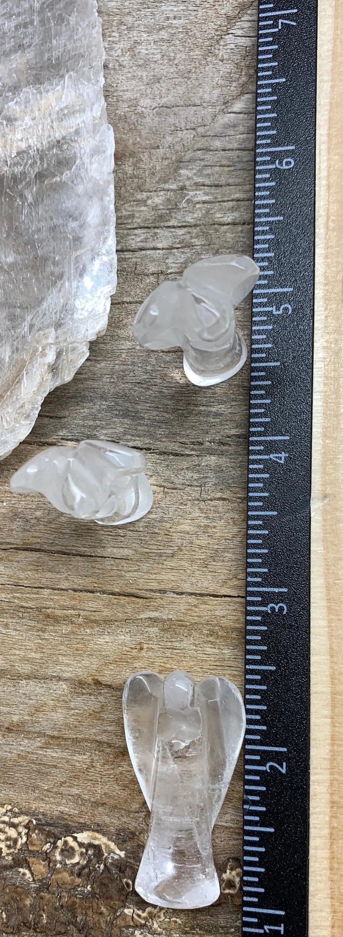 Clear Quartz Carved Angel 1-1/4” 0080 Shop Wholesale Crystals