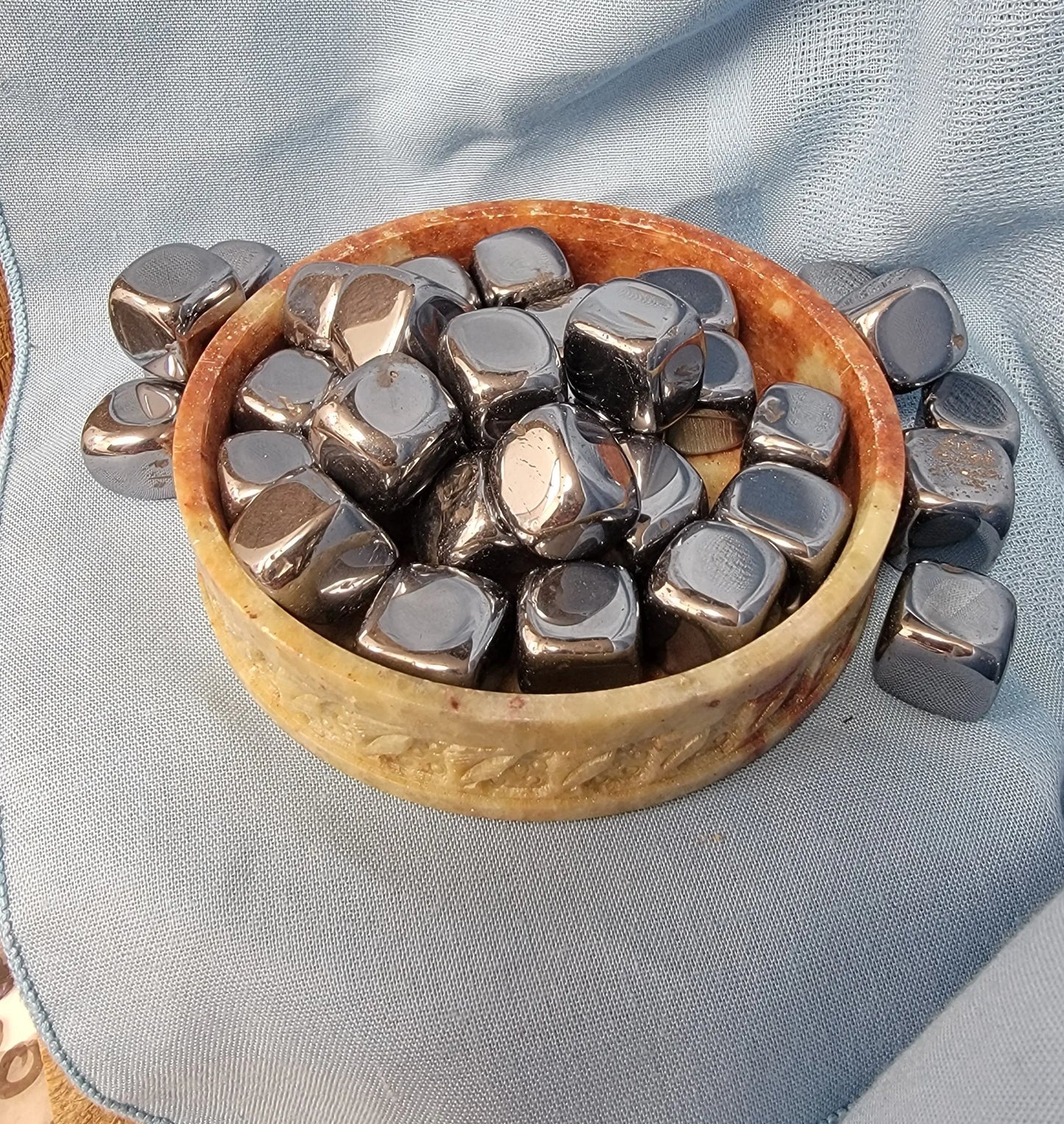 Terahertz Tumbled Stone BIN-1213 (Approx. 3/4" - 1") - Shop Wholesale Crystals
