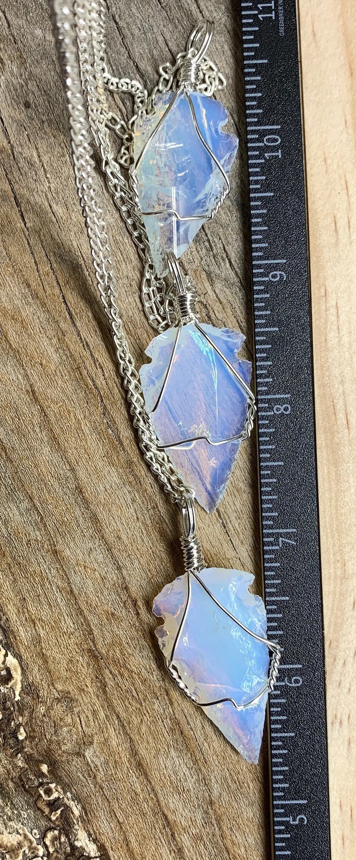 Opalite Wire Wrapped Necklace NCK-1924 Arrowhead Shop Wholesale Crystals