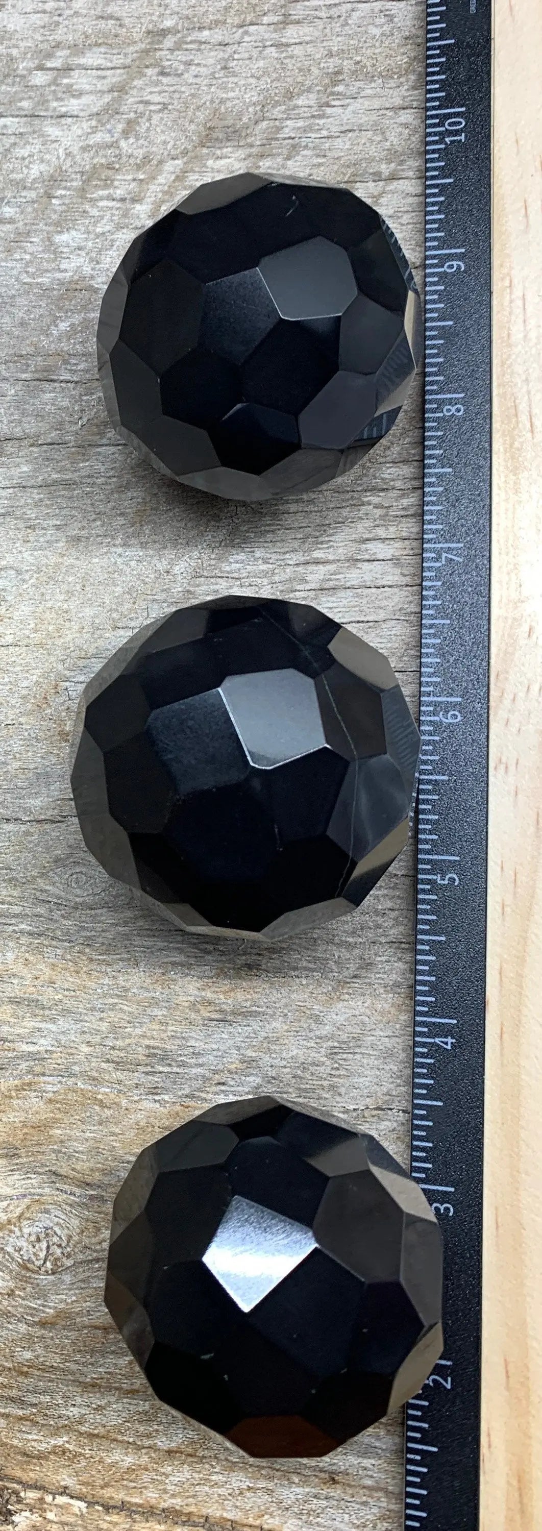 Black Agate Faceted Sphere 1491 Polished. Beautiful. 50mm-60mm Shop Wholesale Crystals