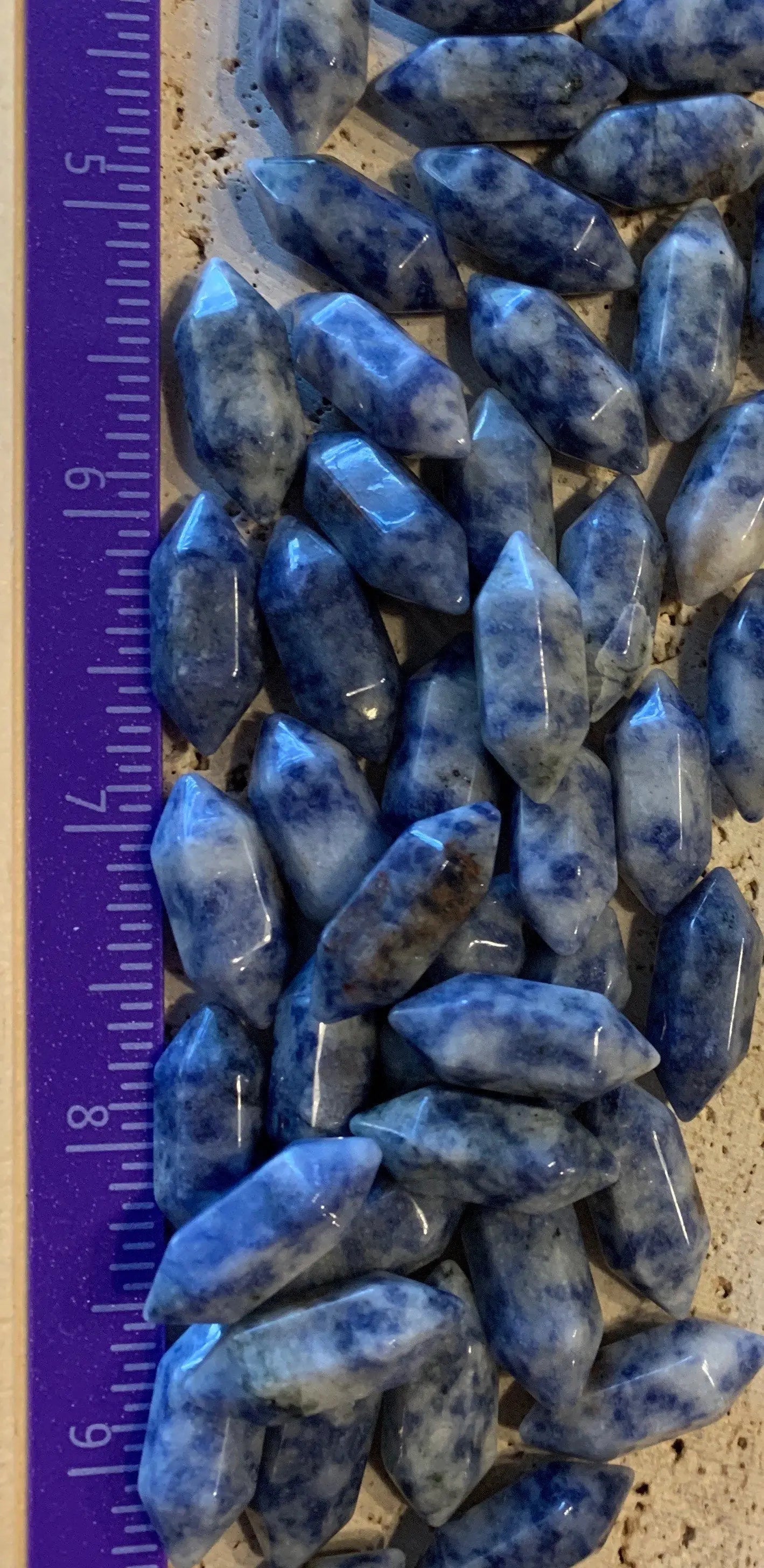 Sodalite Small Double Terminated Crystal Point T-0020 Approx. 3/4” Shop Wholesale Crystals