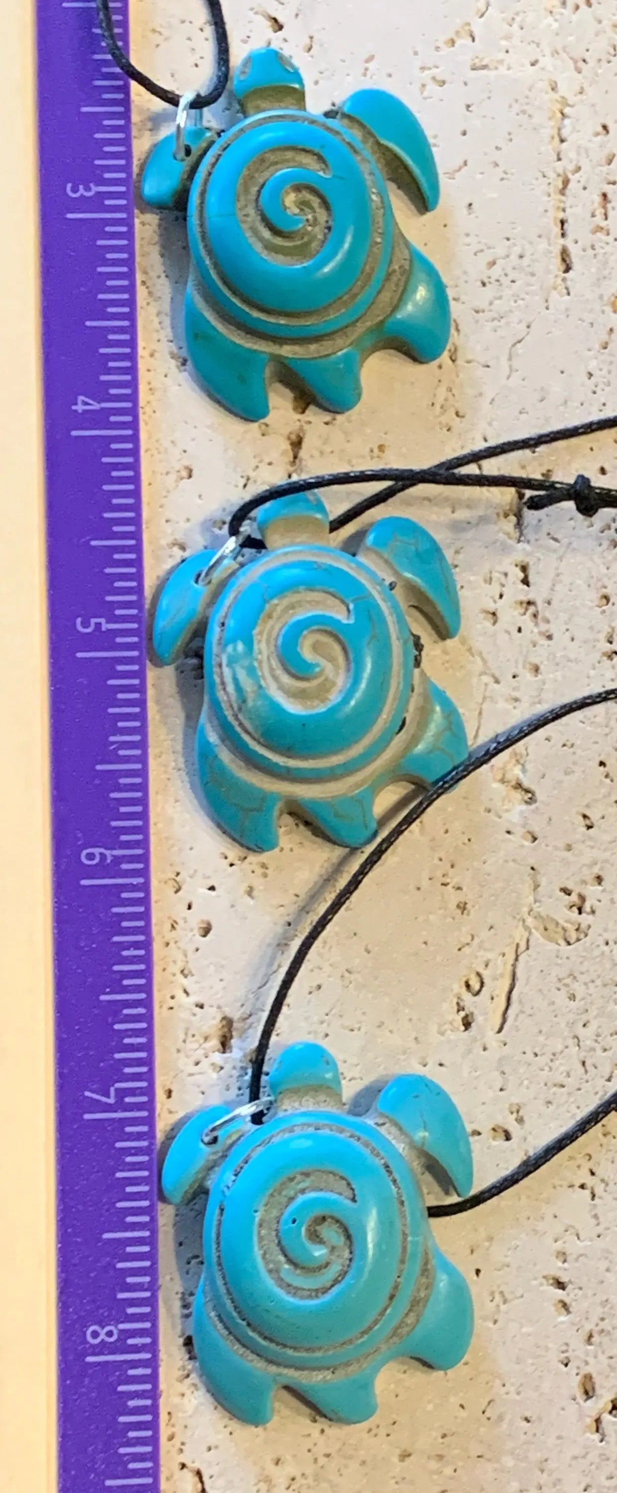 Blue Howlite Sea Turtle Necklace 1091 Shop Wholesale Crystals