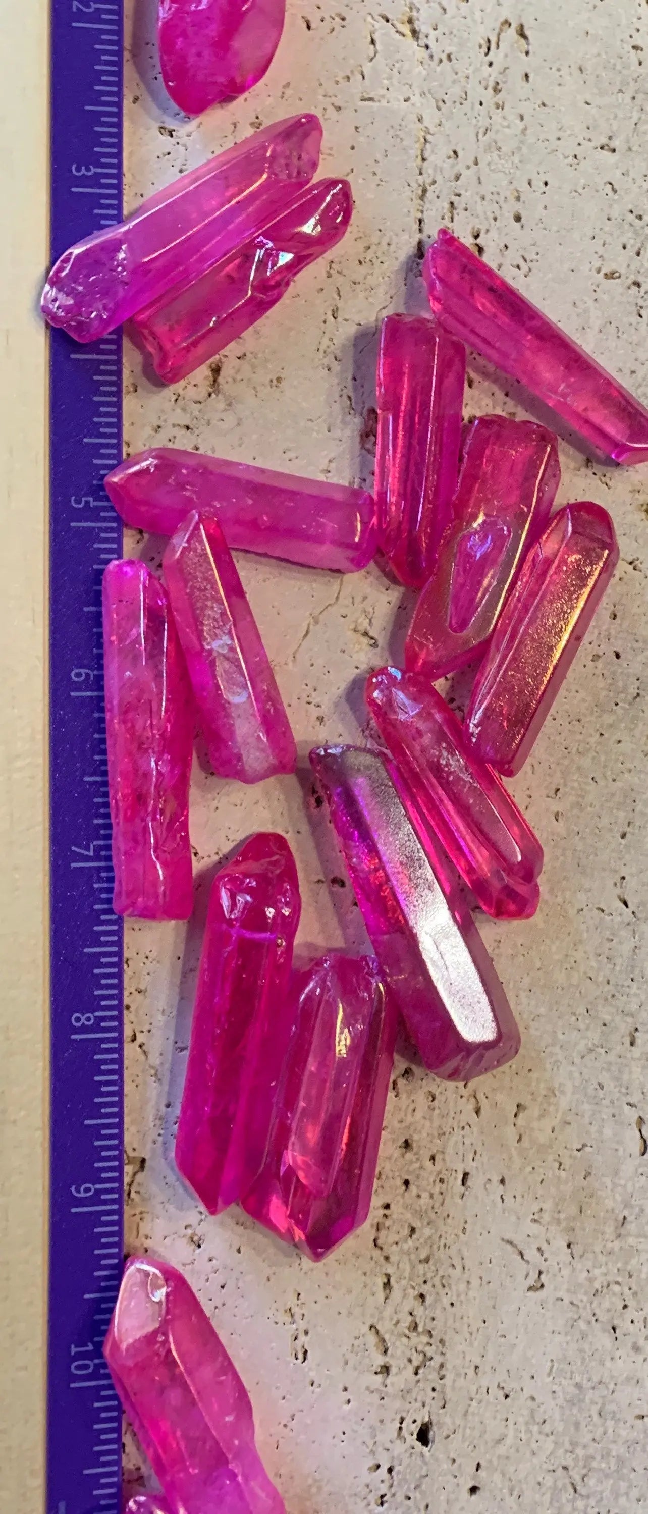 Pink Passion Aura Quartz Point 1516 (Approx. 1 3/4” - 2 3/4”) Shop Wholesale Crystals