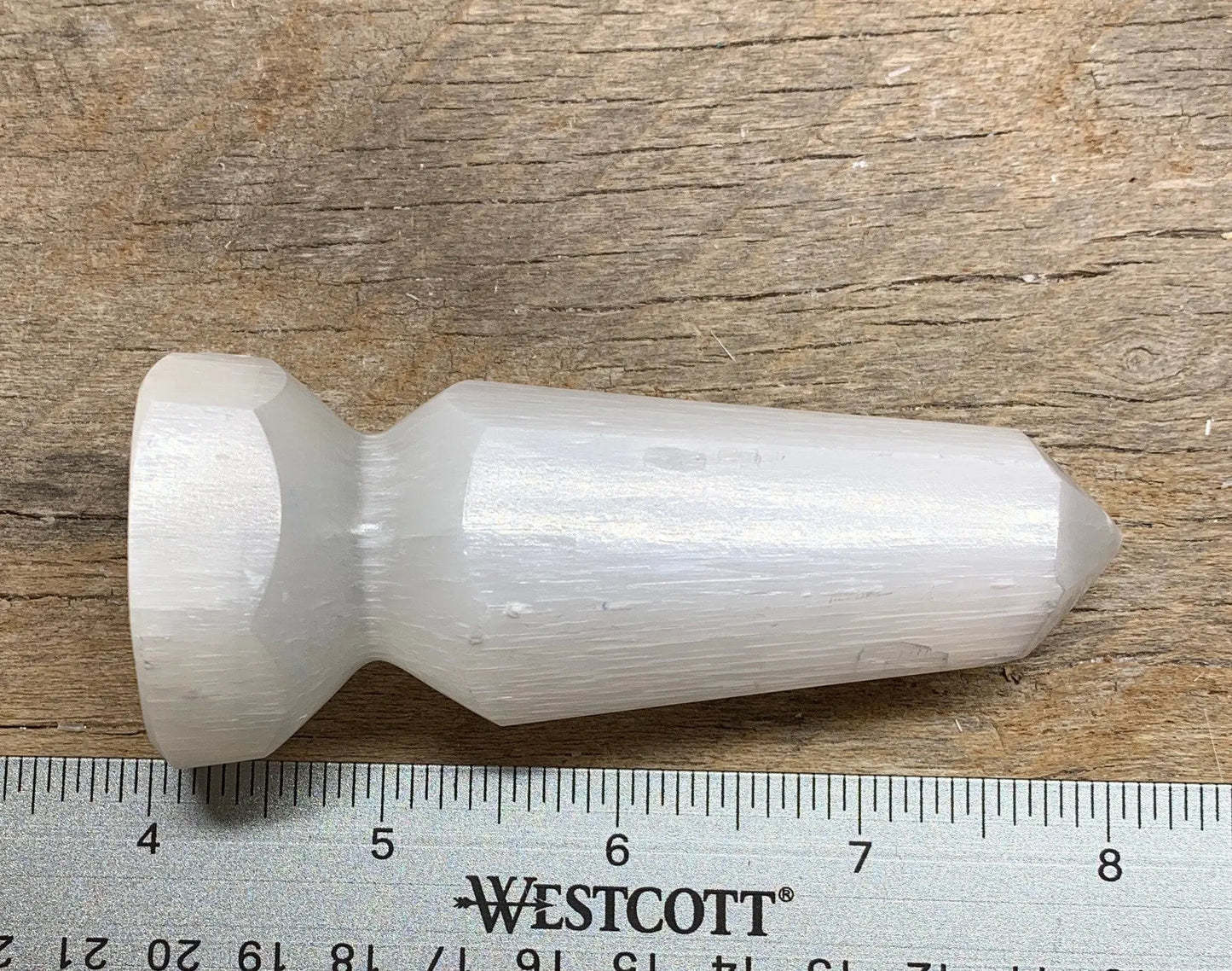 Selenite Standing Point 4” 6 Sided S-0002 Shop Wholesale Crystals