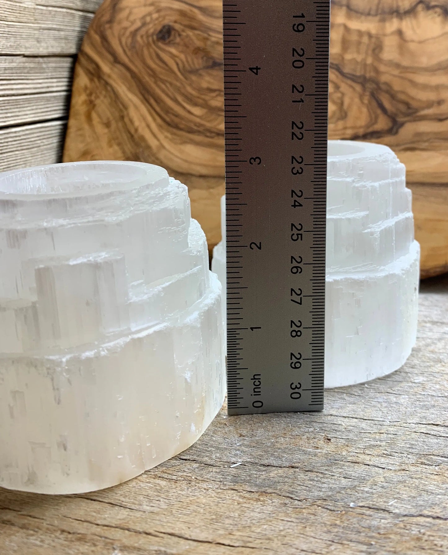 Selenite Castle Candle Holder 3” Tall S-0037 Shop Wholesale Crystals