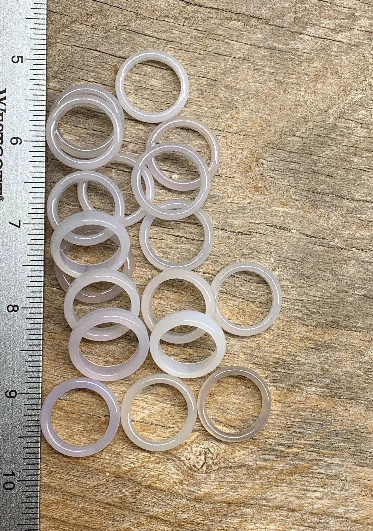 White Agate Ring Size 7 RNG-0020 Shop Wholesale Crystals