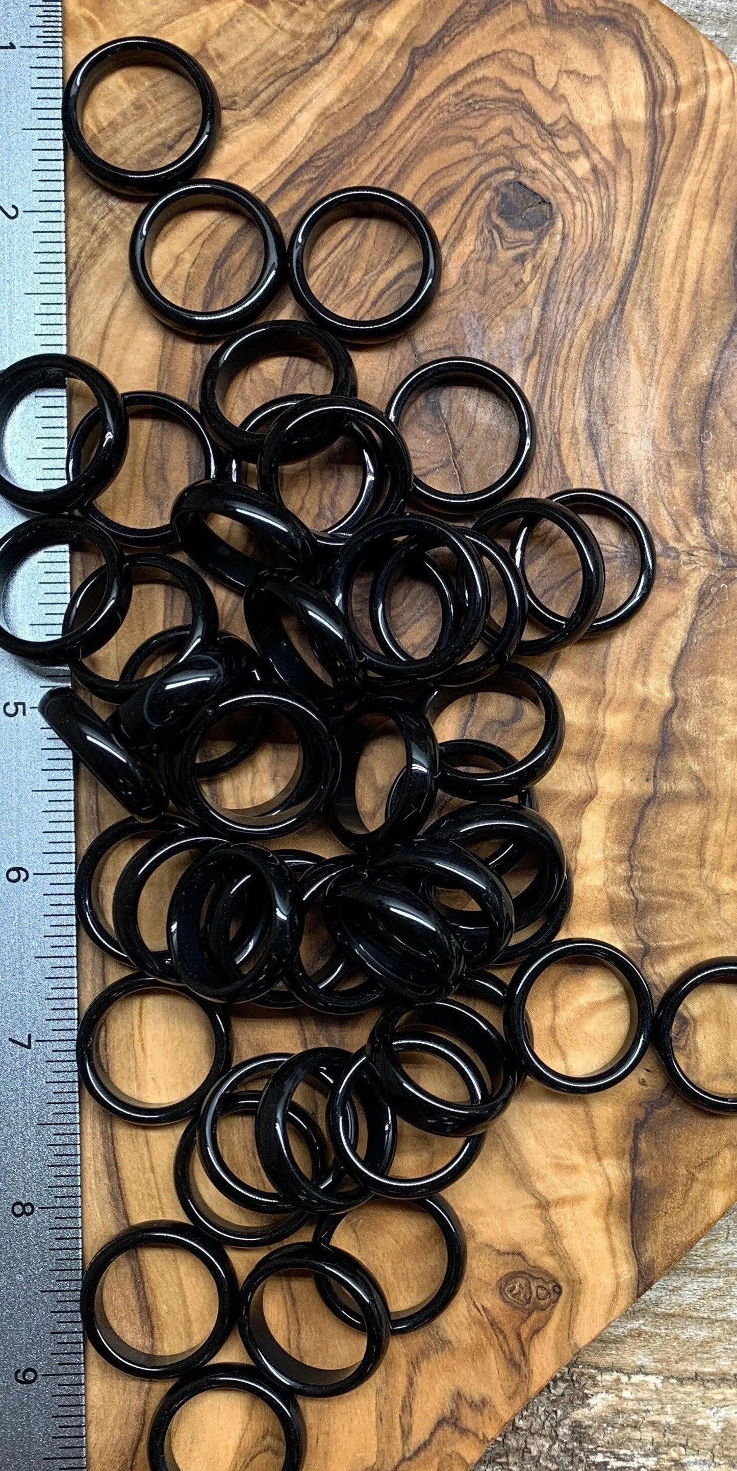 Black Agate Ring Size 8 RNG-0011 Shop Wholesale Crystals