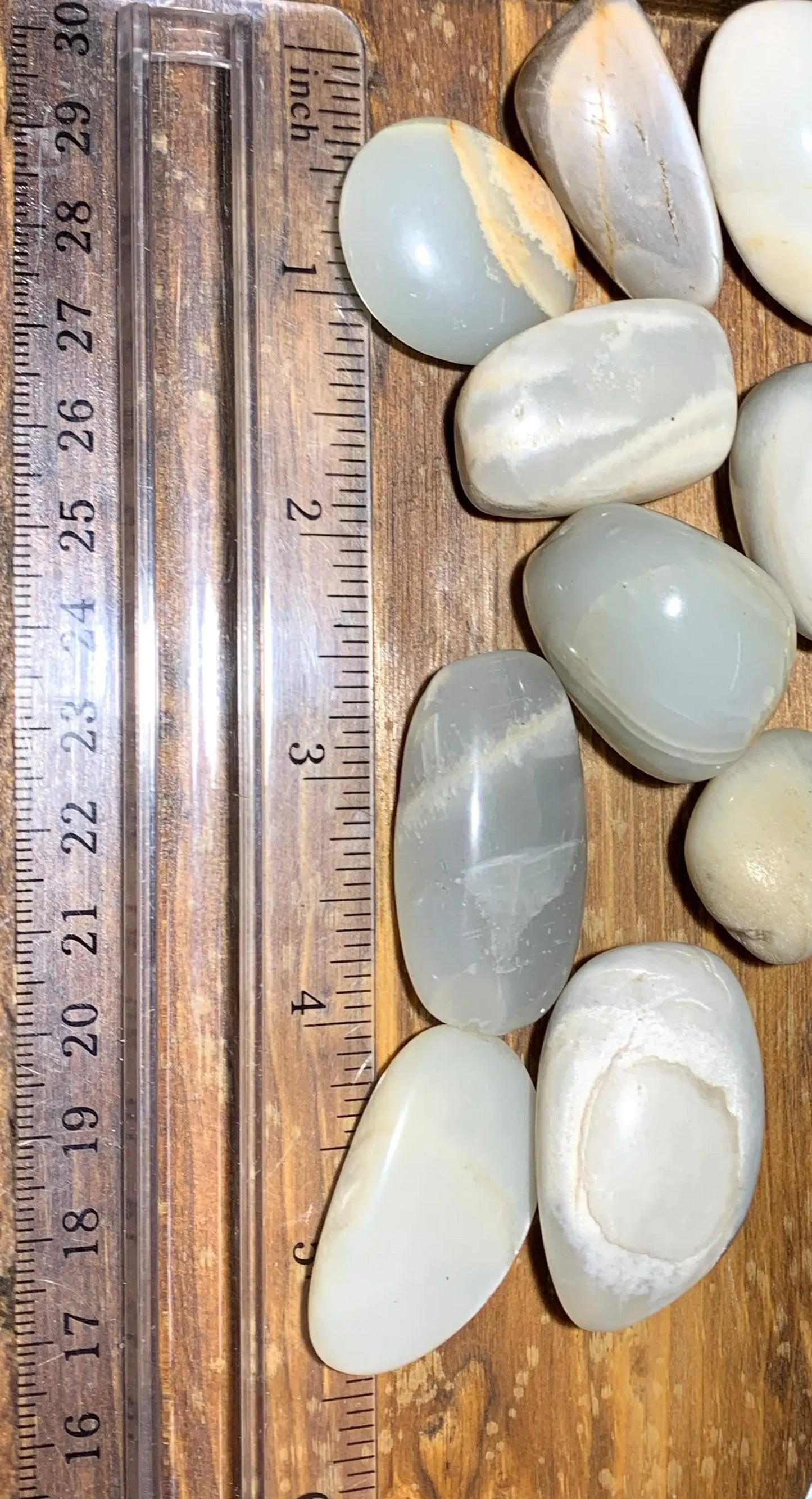 Gray MoonstonePolished (Approx. 1 1/4" - 1 3/4") Peaceful & Beautiful, Divine Feminine BIN-1345 Shop Wholesale Crystals