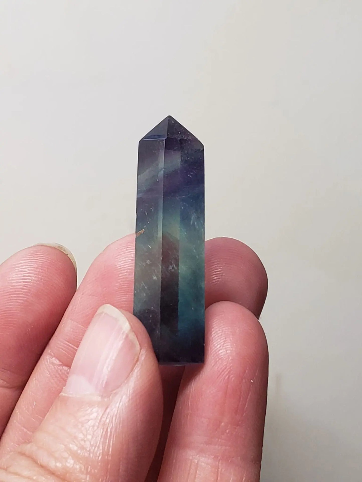 Fluorite Obelisk small. (Approx. 1 3/4") 0904 Shop Wholesale Crystals