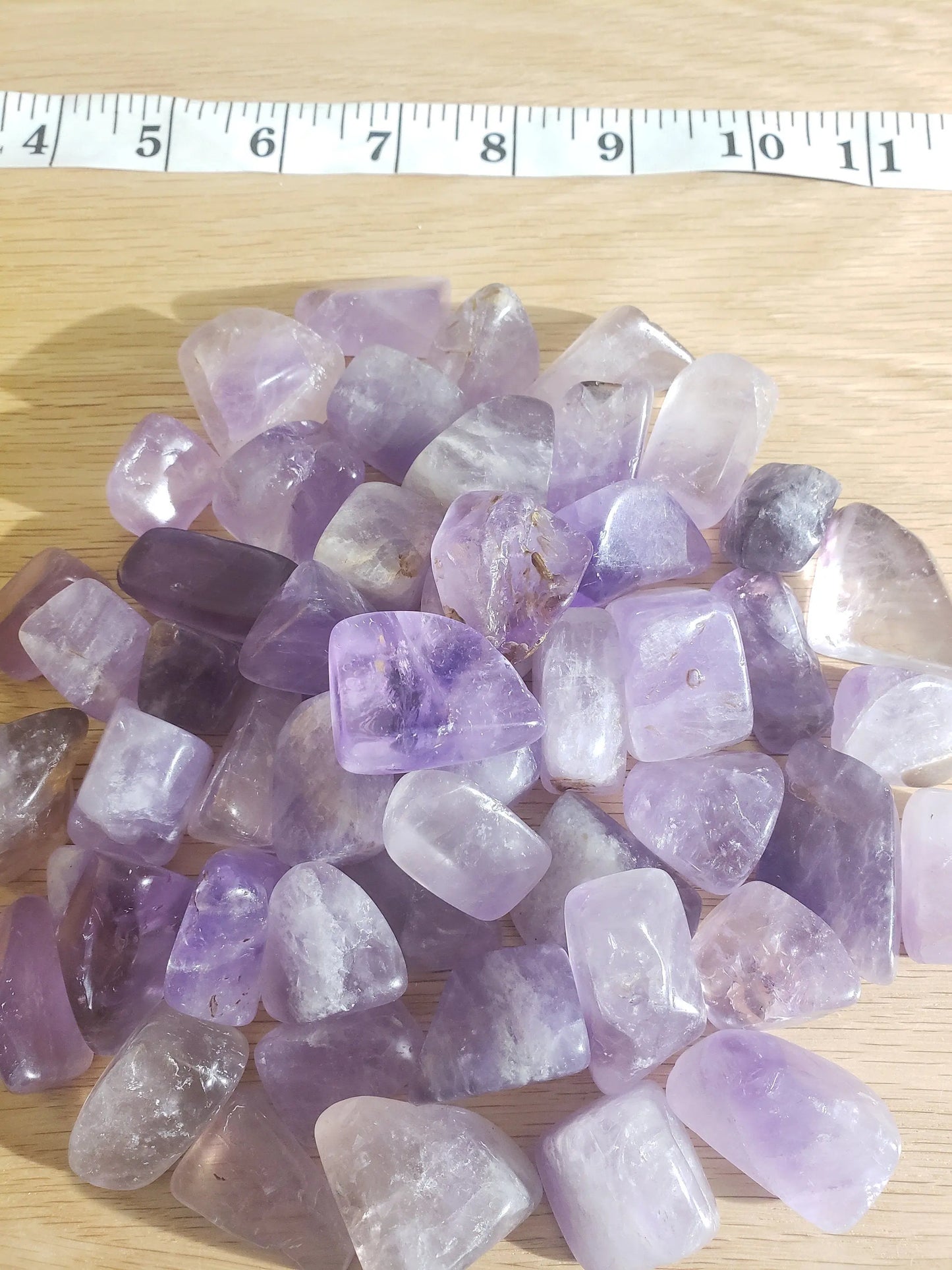 Amethyst, Polished Tumbled Stone (Approx. 1" - 1 1/4" long) BIN-1409 Shop Wholesale Crystals