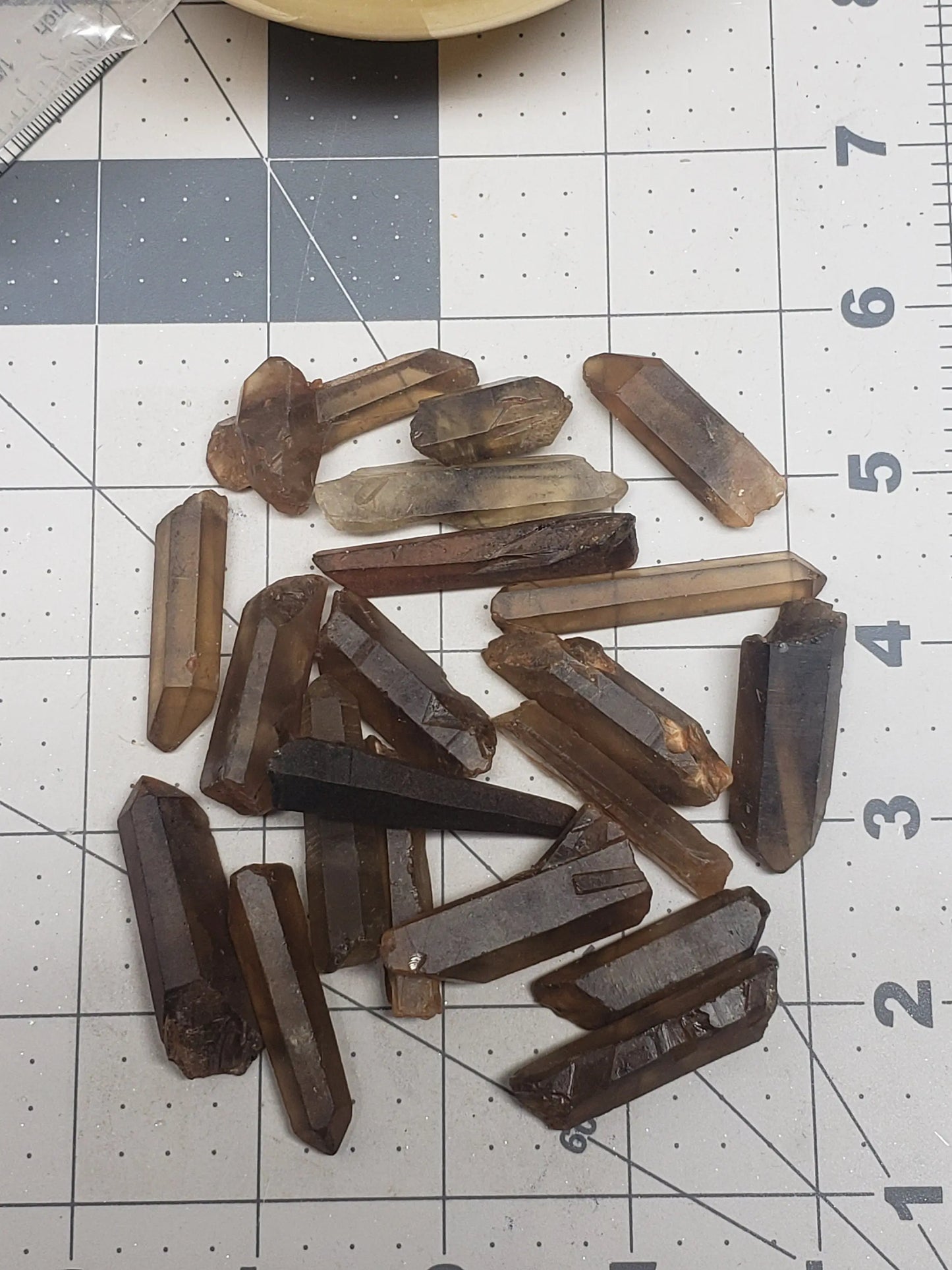 Natural Smoky Citrine Crystal Point, (Approx 1 1/2" -1 3/4" long) One Crystal, Quartz Rough, for Crystal Grid Makin0467 Shop Wholesale Crystals