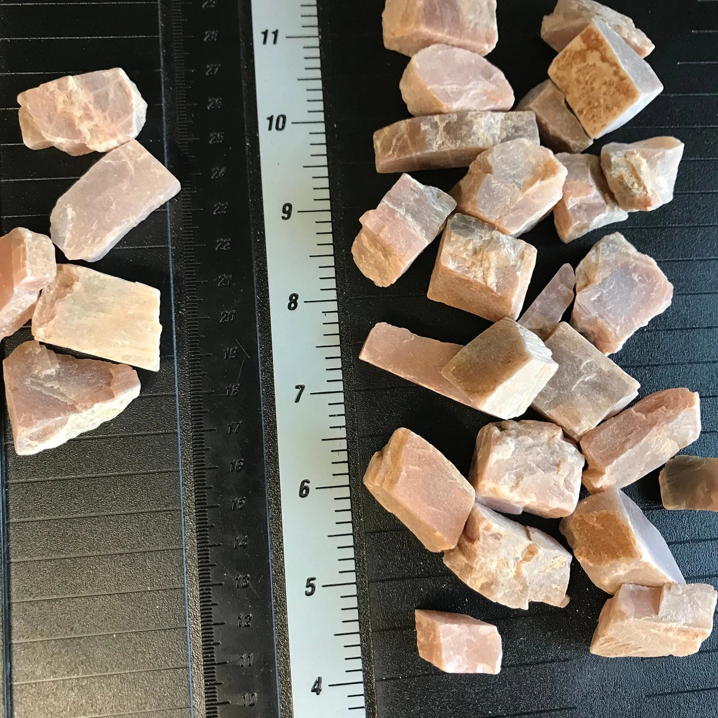 Raw Peach Moonstone, One Crystal (Approx. 1"), Peach Stones, Supply for Crystal Grid or Crafts 0123 Shop Wholesale Crystals