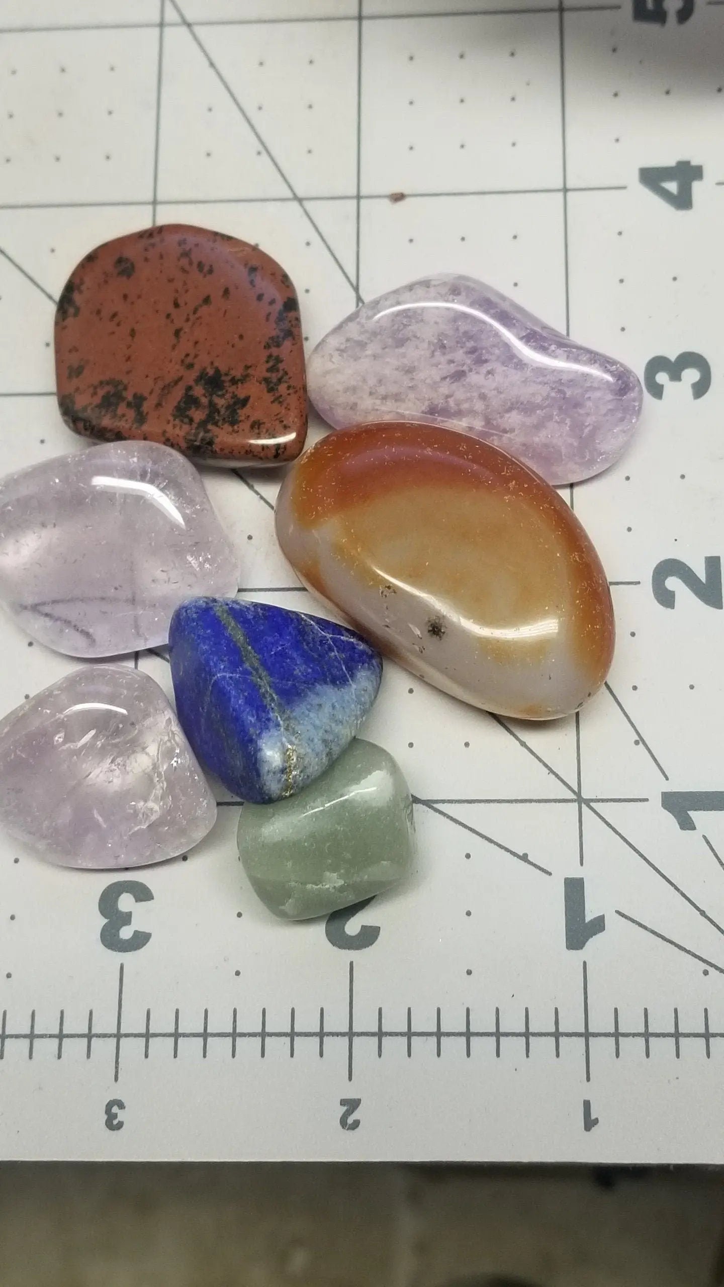 Surprise Stone from Assorted Mix of Polished Stones, One Stone (Approx 1 1/4" - 1 3/4" long) Wire Wrapping or Crystal Grid Supply BIN-1459 Shop Wholesale Crystals