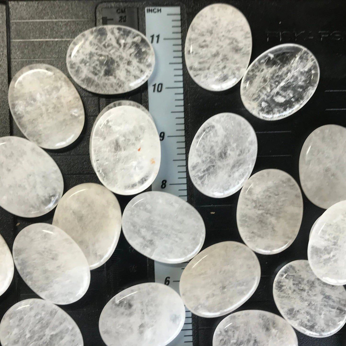 Quartz Worry Stone (Approx 1 3/4" x 1 1/3") Polished Stone for the Crown Chakra 1385 Shop Wholesale Crystals