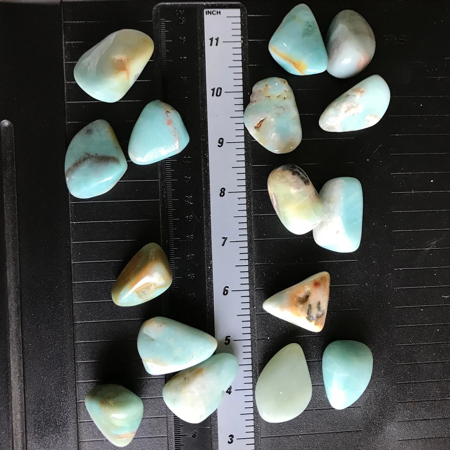 Tumbled Amazonite (Approx 1 1/2") Polished Stone for Crystal Grid, Wire Wrapping or Craft Supply 0715 Shop Wholesale Crystals