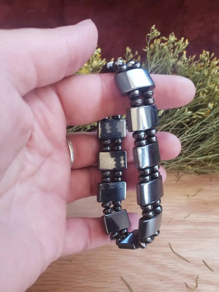 Hematite Bracelet. BRC-0001 Shop Wholesale Crystals