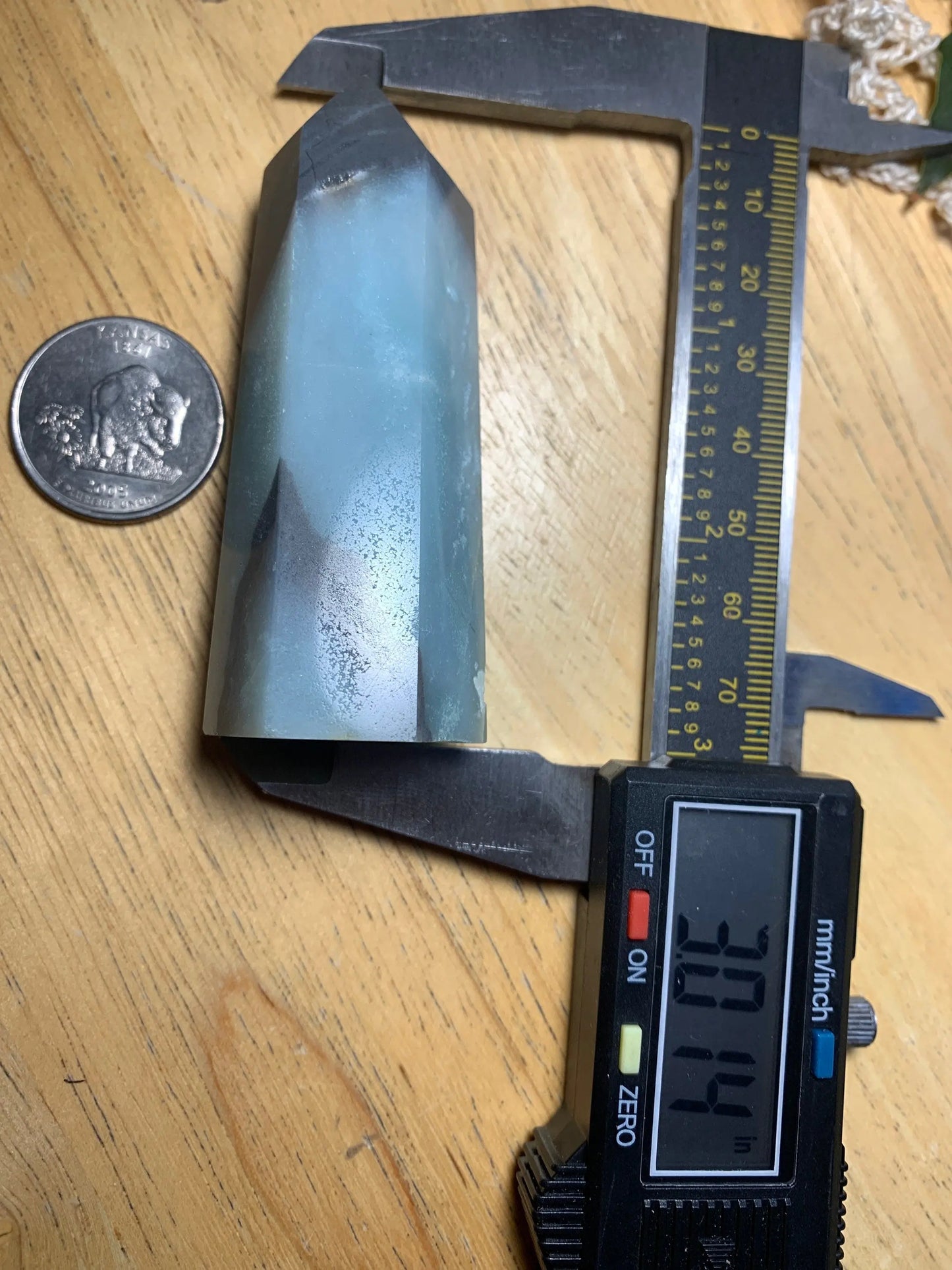 Amazonite Obelisk, Beautiful, Grid Design, Polished (Approx. 2 1/2" - 3“) 0872 - Shop Wholesale Crystals