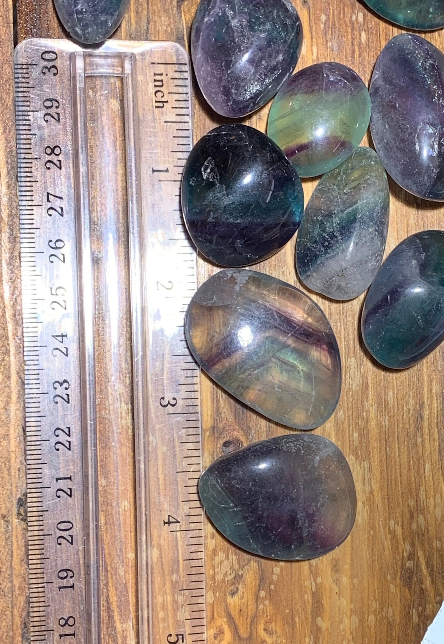 Fluorite Tumbled Stone (Approx. 1" - 1 3/4") (Green, Blue, Purple, Clear, Rainbow) Supports Healthy Brain Function, Crown Chakra BIN-1422 Shop Wholesale Crystals