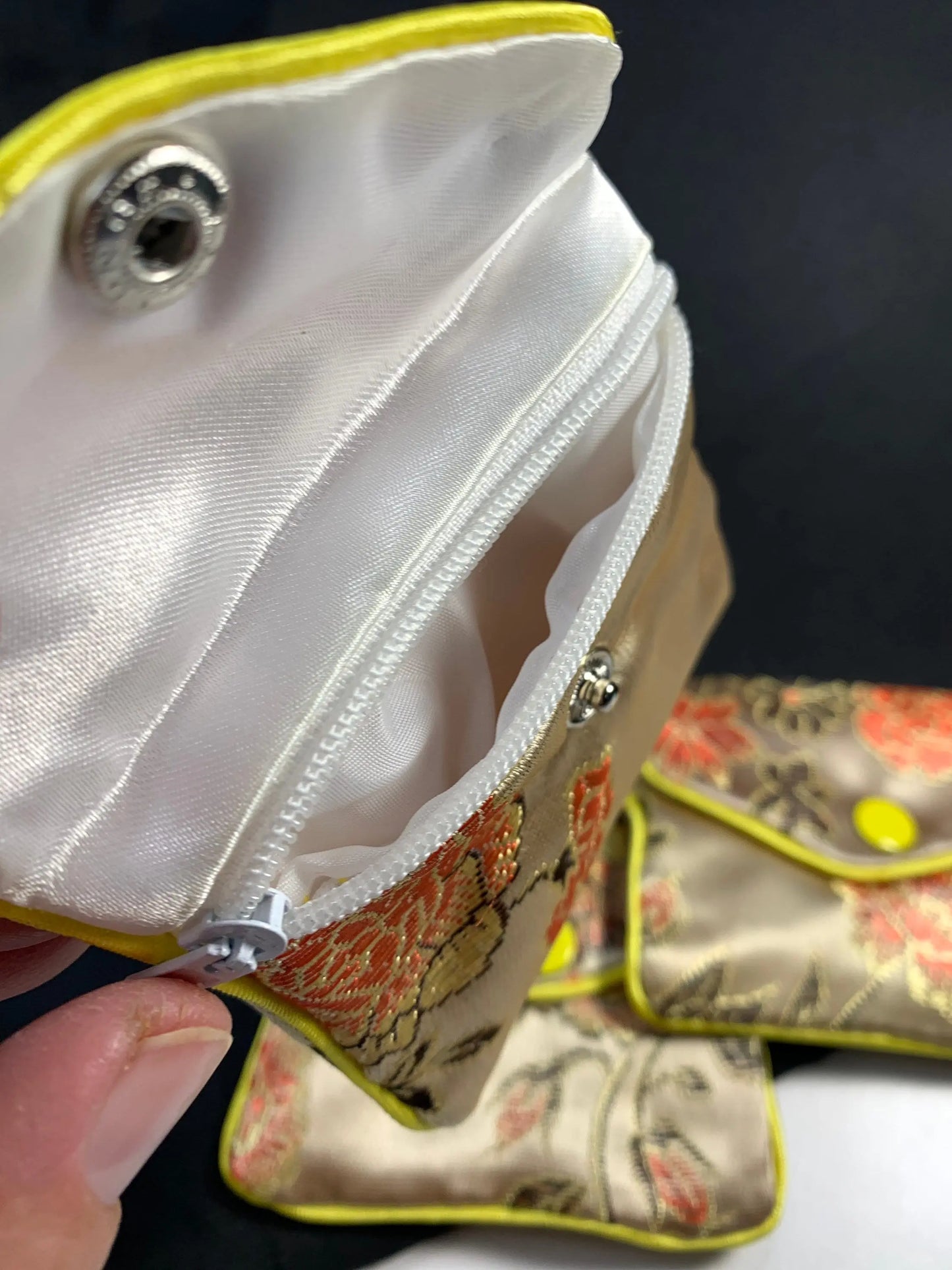 Taupe Snap Bag (Approx. 3 1/4" x 2 5/8") BAG-0001 Shop Wholesale Crystals