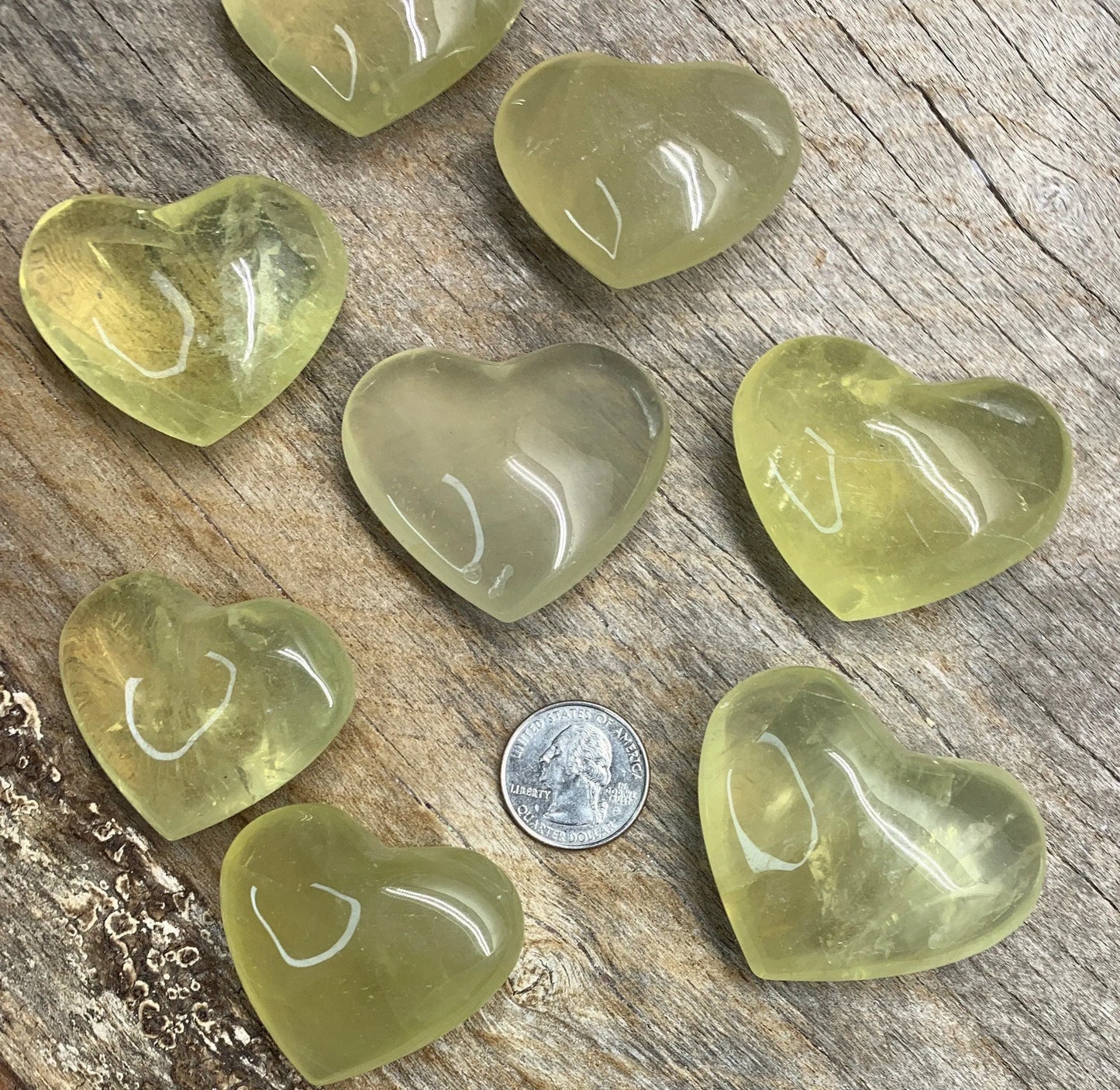 Citrine Natural Polished Heart 1424 Shop Wholesale Crystals