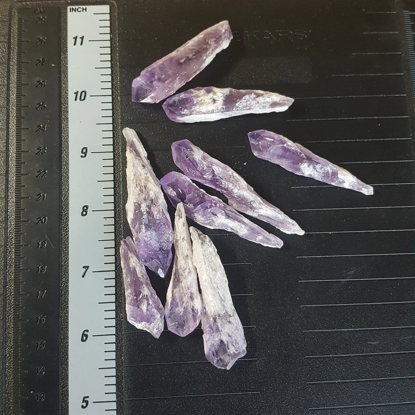 Dragon's Teeth Amethyst, One Crystal (Approx. 1 1/2 to 2 3/4"), Purple Amethyst, Supply for Crystal Grid or Wire Wrapping BIN-0636 Shop Wholesale Crystals
