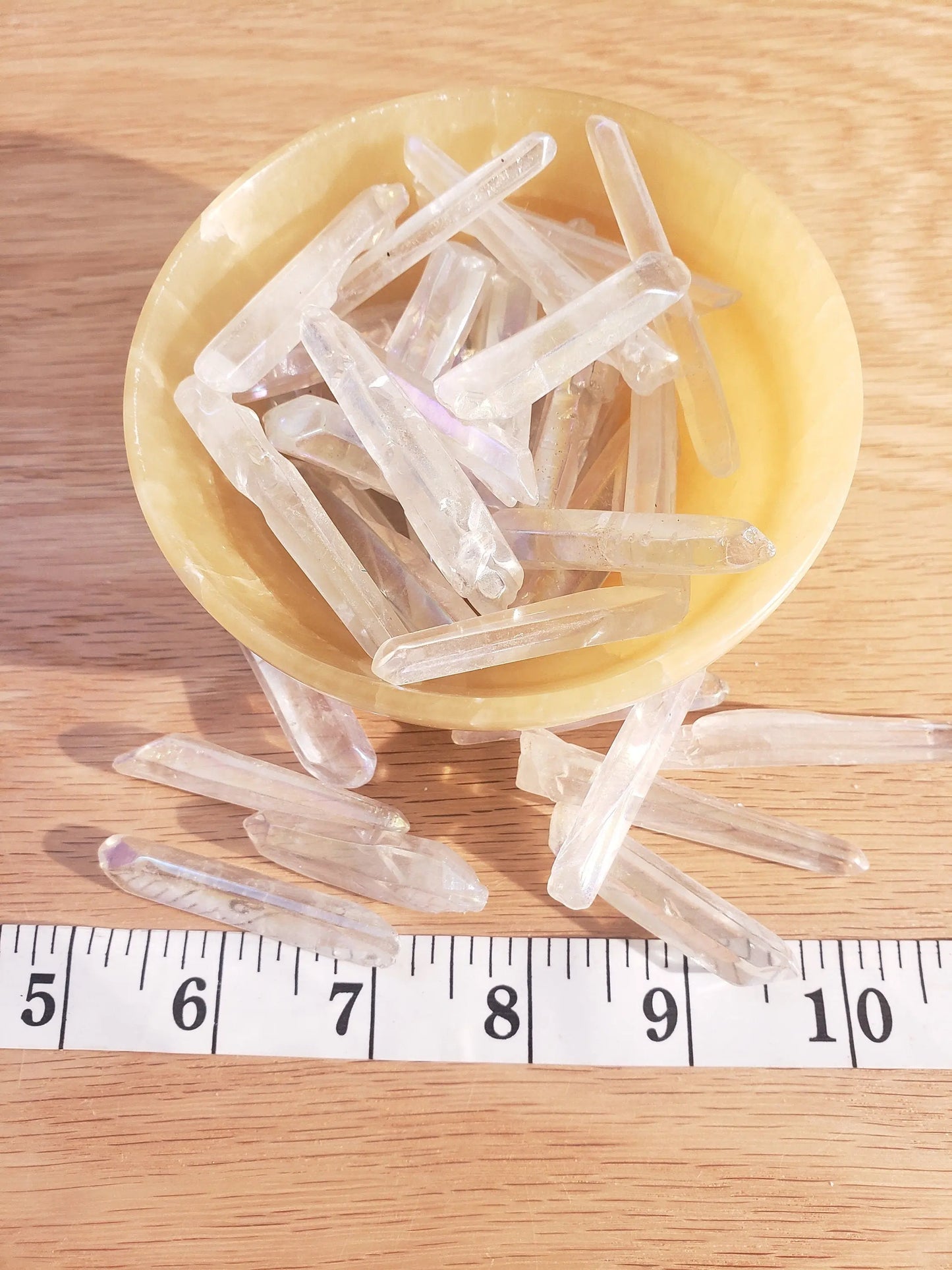 Angel Aura Quartz Point 1518 (Approx. 1" - 2" long) Crown Chakra, Wire Wrapping & Grid Making Supply Shop Wholesale Crystals