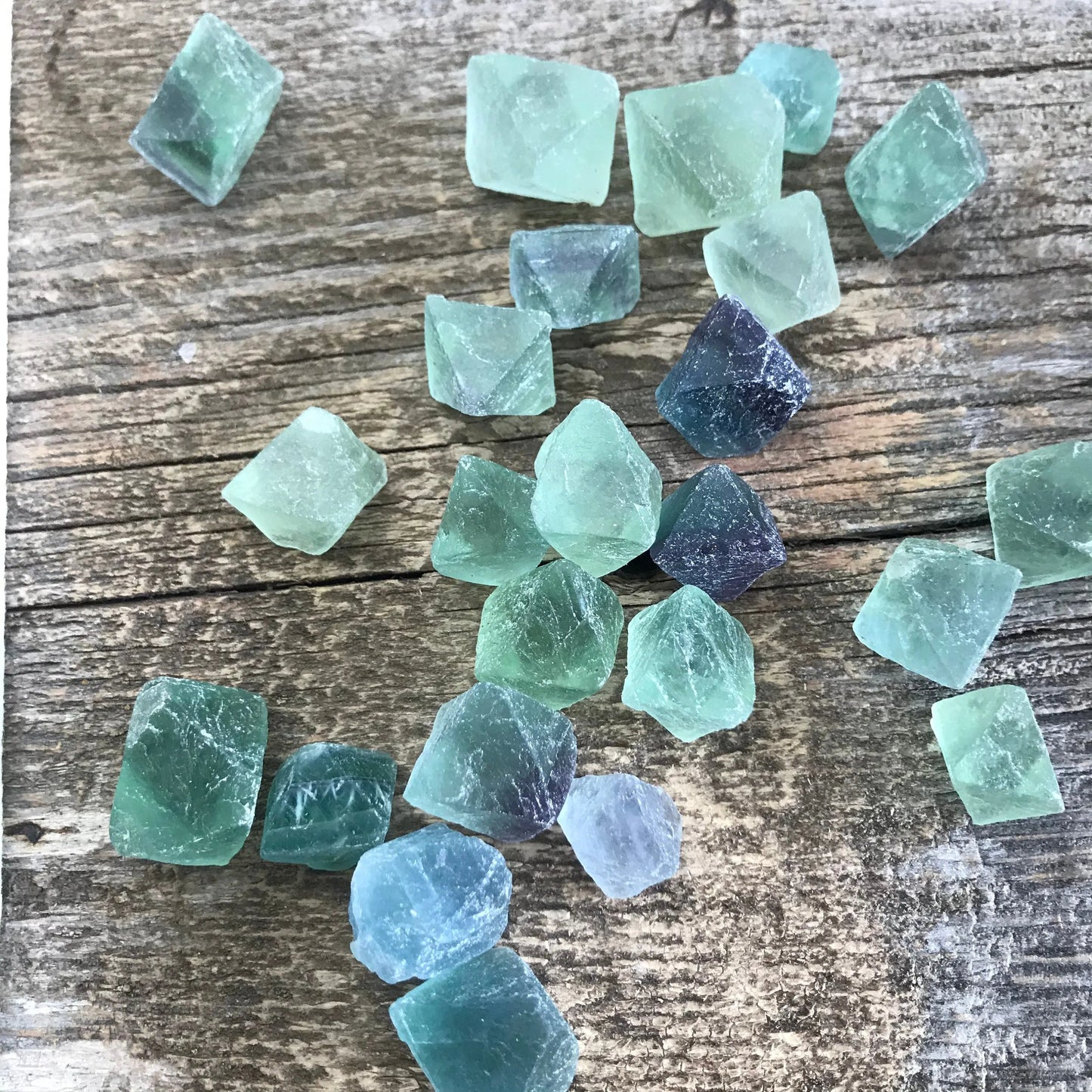 Natural Fluorite Octahedron Crystal (Approx. 1/4" -1/2") , Calming Stone, Supply for Crystal Grid or Wire Wrapping 0254 - Shop Wholesale Crystals