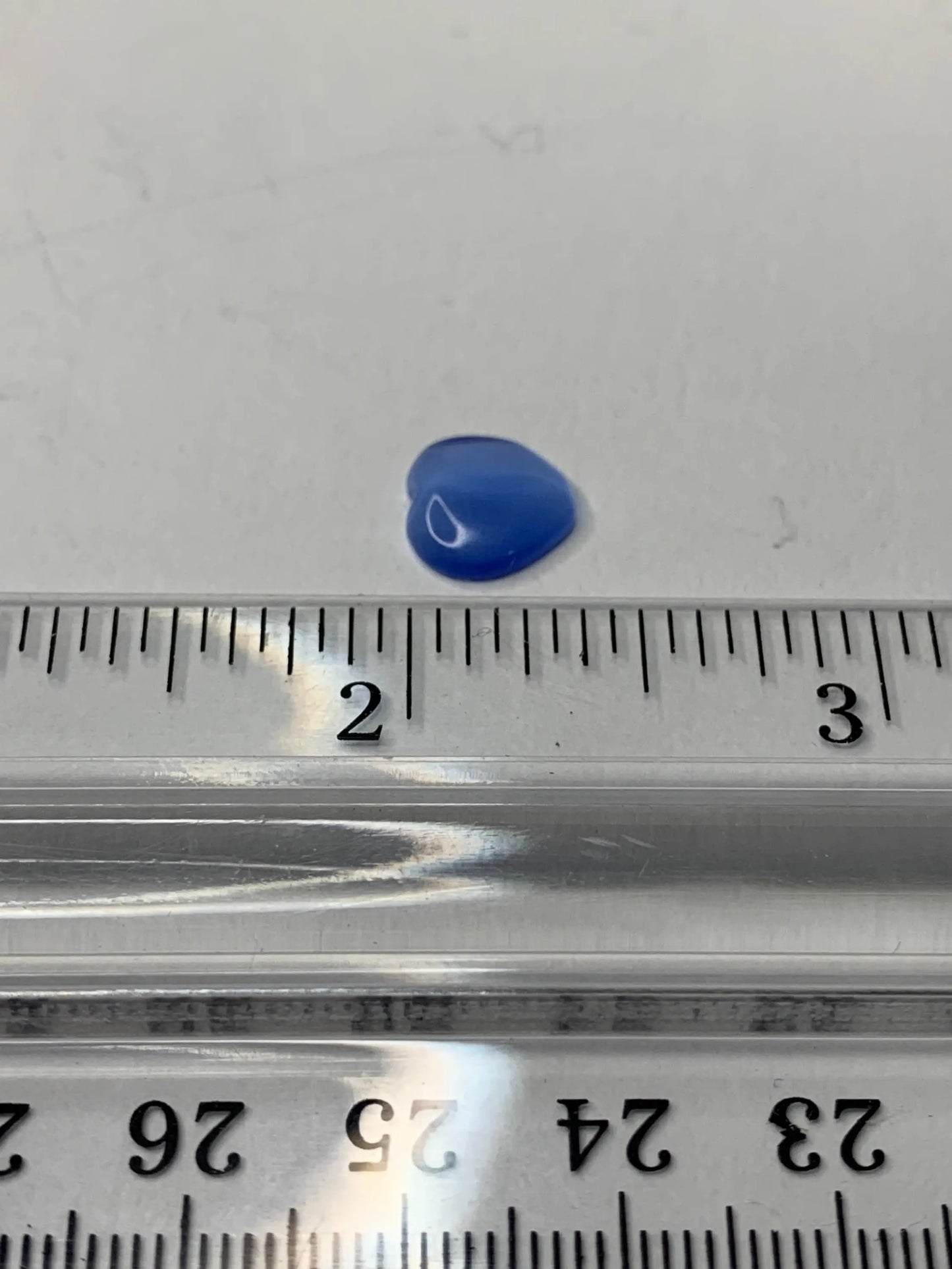 Indigo Cat's Eye Heart, Polished (Approx .4") Polished Stone for Crystal Grid or Craft Supply 0132 Shop Wholesale Crystals