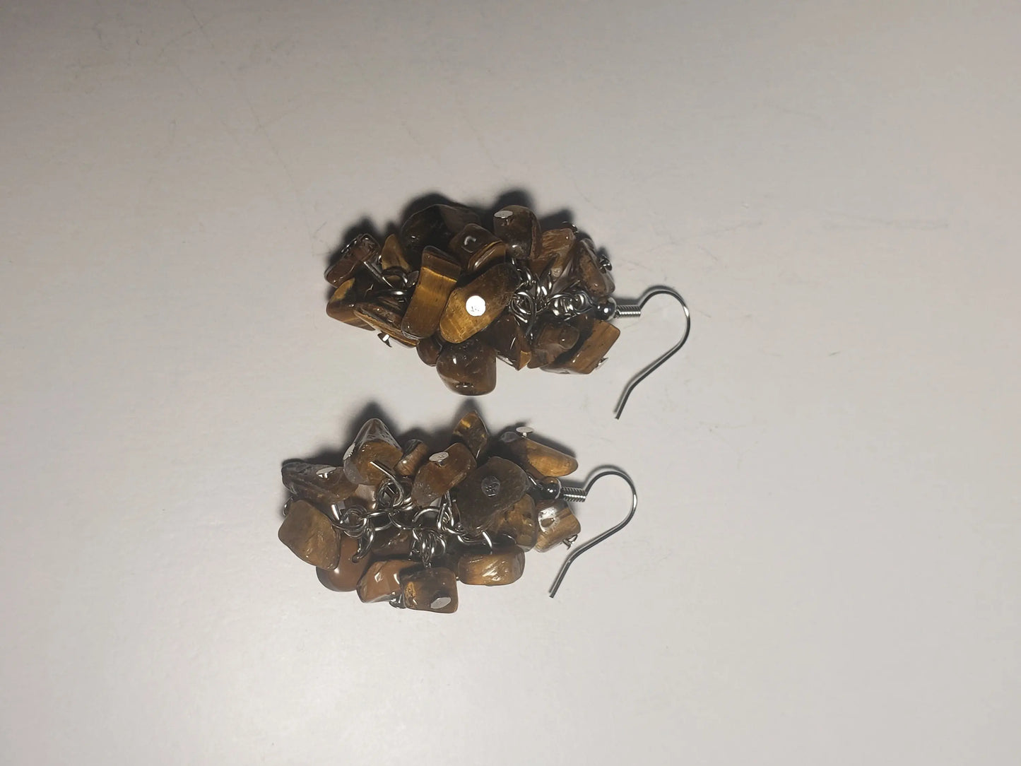 Tiger's Eye Earrings, Healing Crystals, Beautiful EAR-0004 Shop Wholesale Crystals