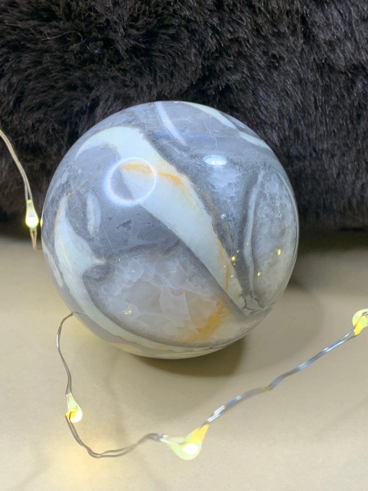 Seashell Fossil Ball , 50 MM, Beautiful, Grounding, Water Zodiac Signs 1458 Shop Wholesale Crystals