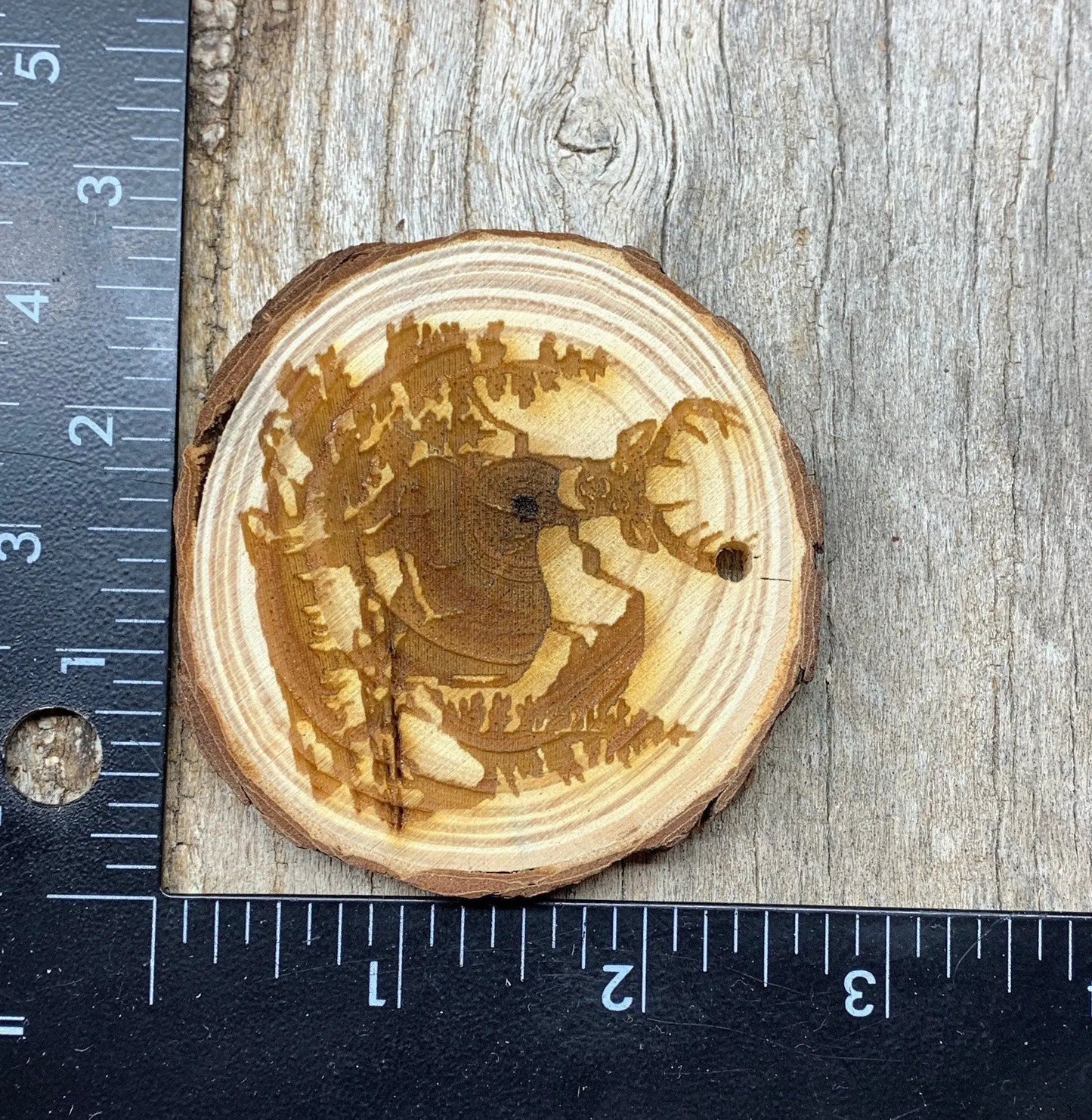 White Tail Deer Wood Slice 1592 Shop Wholesale Crystals