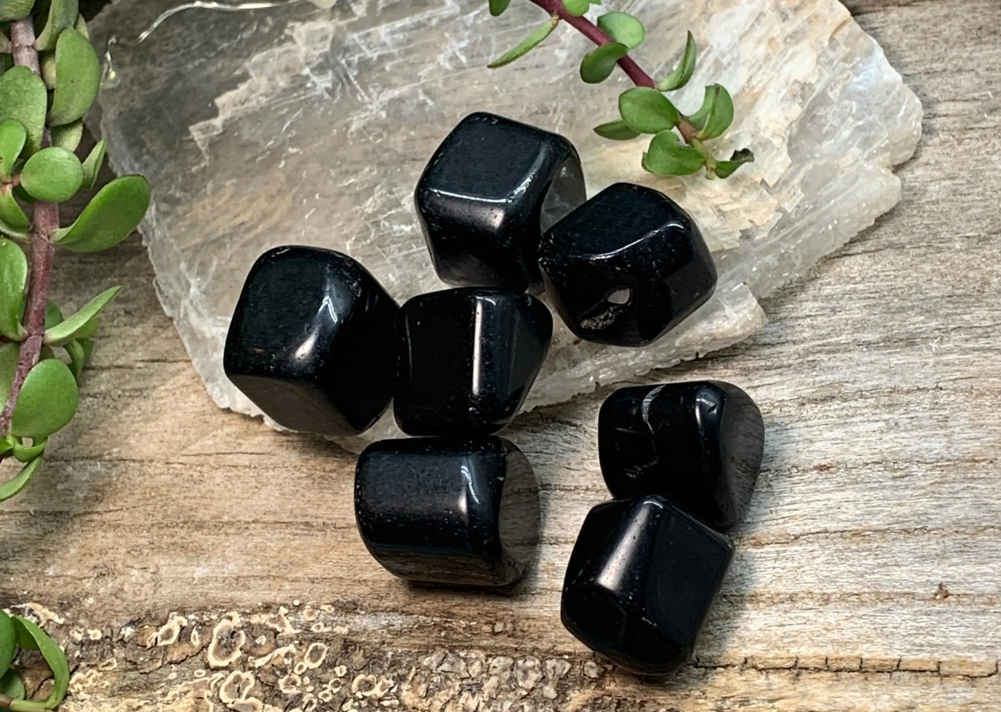 Black Obsidian Tumbled Stone (Approx. 3/8" - 5/8") 0704 Shop Wholesale Crystals
