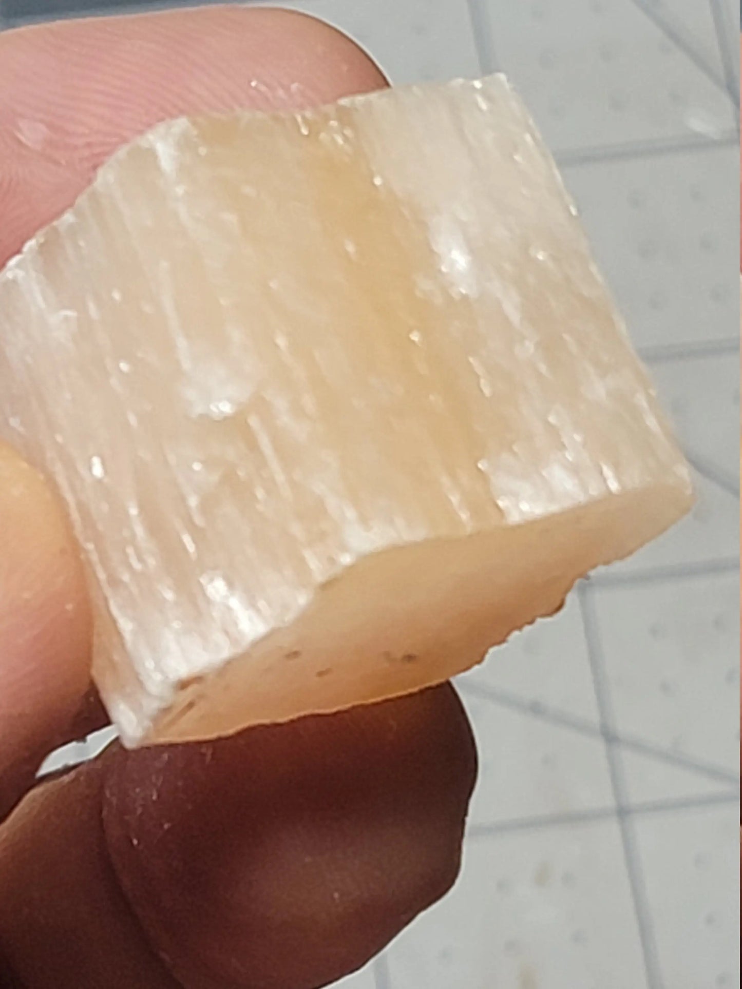 Orange Selenite Chunk, Large (Approx. 1 1/2" - 1 3/4") for Crown Chakra & Sacral Chakra, Stone of the Moon Goddess G-0012 - Shop Wholesale Crystals
