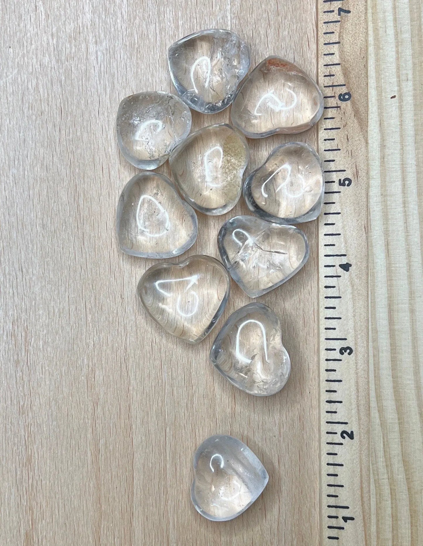 Clear Quartz Puffy Heart 0527 (Approx. 7/8” - 1 1/8”) Shop Wholesale Crystals