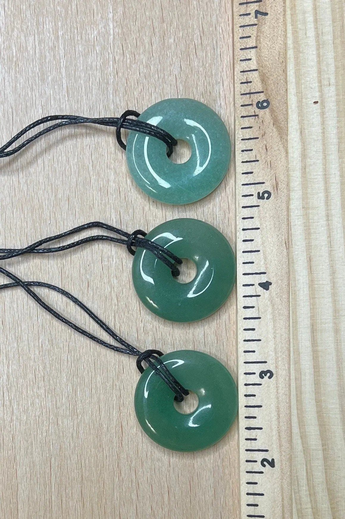 Green Aventurine 30mm Stone PI Necklace 1067 Shop Wholesale Crystals