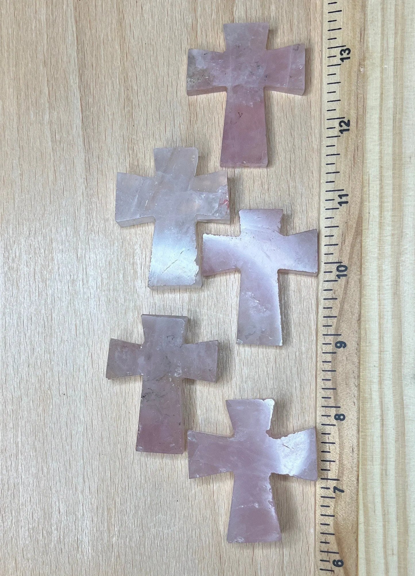 Rose Quartz Cross 0959 Approx. 2” Shop Wholesale Crystals